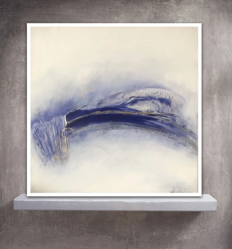 Sandra Kühn – „Die Welle“, 60 × 60 cm, Acrylmalerei aus der Serie Arbeiten mit Struktur